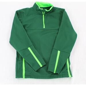 Nike Dri-FIT Golf Pullover Mens Small Green Quarter Zip Long Sleeve Top